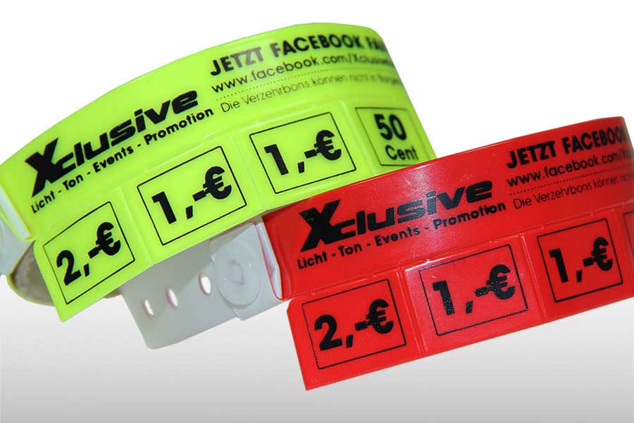 VINYL (5er Abriss) | Druck: 1-farbig - Einlassband.eu